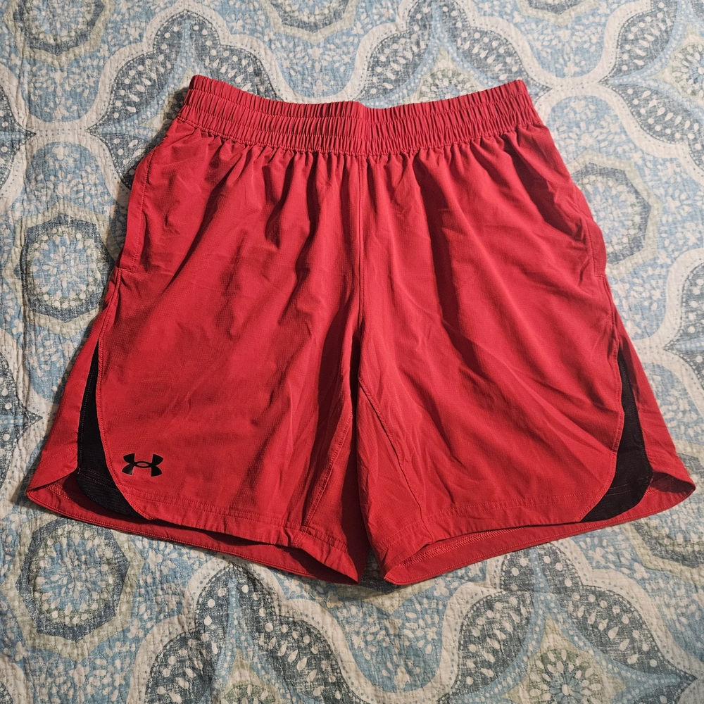 Under Armour Red Athletic Shorts